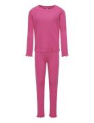 Kogmunte Loungewear L/S Pant Set Jrs Pink Kids Only