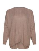 Cartess Ls O-Neck Knt Brown ONLY Carmakoma