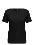 Onlolivia Life Reg S/S Bow Top Box Jrs Black ONLY