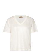 Mmcasa V-Ss Foil Tee Cream MOS MOSH