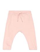 Trousers Slub Solid Pink Lindex