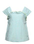 Vichy Woven Top Blue Bobo Choses