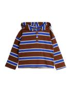 Stripe Lw Hoodie Brown Mini Rodini