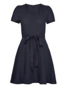 Zenya Linen Dress Navy Ella&il