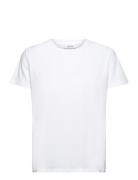 T-Shirt With Round Neck - Mid Sleev White Coster Copenhagen