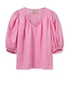 Mmtaissa Linen Blouse Pink MOS MOSH