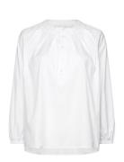 Patricia Blouse Fancy Poplin White Naja Lauf