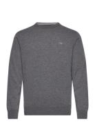 Superfine Lambswool C-Neck Grey GANT