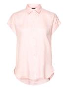 Relaxed Fit Linen Short-Sleeve Shirt Pink Lauren Ralph Lauren