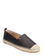 Cameryn Iv Tumbled Leather Espadrille Black Lauren Ralph Lauren