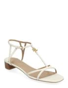 Fallon Nappa Leather Sandal White Lauren Ralph Lauren