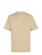 Ck Applique Tee Beige Calvin Klein Jeans