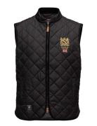 Trenton Quilted Vest Black Morris