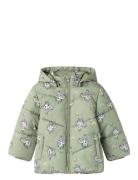 Nmfmay Puffer Jacket Aop Green Name It