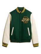 Varsity Wool Bomber Green Superdry