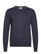 Ecovero L/S O-Neck Knit Navy Lindbergh