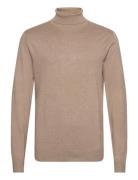 Mélange Roll Neck Knit Beige Lindbergh