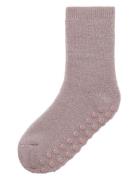 Nmfwaksi Wo/Bl Terry Sock W/Non Skid Pink Name It