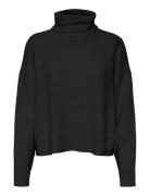 Vmomega Ls Rollneck Pullover Boo Black Vero Moda