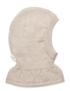 Rib Knitted Balaclava In Merino Wool Cream Copenhagen Colors