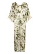 Fracture Kaftan Dress - Lucca Green Rabens Sal R