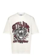 Vintage Tiger Print Ss Tshirt White SIXTH JUNE