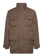 Padded Flannel Field Jacket Brown GANT