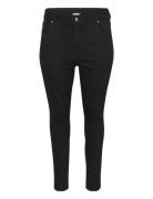 Kcjolie Flora Long Jeans Black Kaffe Curve