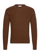 Ribbed Cotton Knitted Sweater Brown Mango