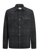 Jprraymond Melange Check Ls Overshirt Sn Black Jack & J S