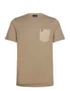 Tonal Pocket T-Shirt Beige Lyle & Scott