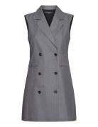 Fiorella Pin Stripe Tuxedo Dre Grey French Connection