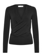 Slfzahra Ls Top Black Selected Femme