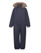 Snowsuit W. Fake Fur Navy En Fant