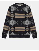 Aksune Inka Wool Knit Navy Anerkjendt