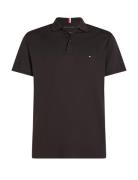 Liquid Cotton Essential Reg Polo Black Tommy Hilfiger