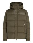 Mix Down Hooded Puffer Jacket Green Tommy Hilfiger