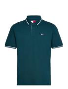 Tjm Reg Tipped Polo Ss Green Tommy Jeans