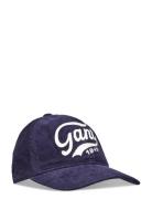 Logo Washed Cord Cap Navy GANT