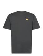 Loke Badge T-Shirt - Regenerative O Grey Knowledge Cotton Apparel