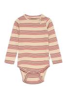 Body L/S Modal Multi Striped Pink Petit Piao