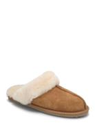 Hlbrisbane Shearling Reversed Slippers Brown Enkel Studio