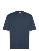 Mock Neck Cotton Tee Blue Filippa K