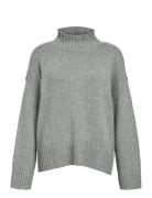 Objagnes Lo Ls H.neck Knit Pullover Noos Grey Object