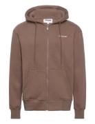 Essentiel Bit Ls Zip Up Hoo Brown SIXTH JUNE