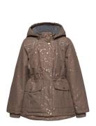 Polyester Girls Jacket - Glitter Brown Mikk-line