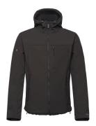 Hooded Soft Shell Trekker Jkt Black Superdry