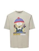 Onssouth Park Rlx Ss Tee Beige ONLY & SONS