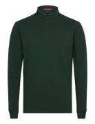 Cotton Long Sleeve Pique Polo Green Superdry