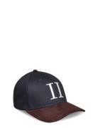 Baseball Cap Contrast Suede Ii Navy Les Deux